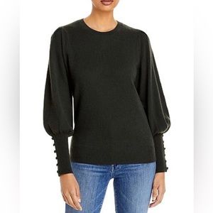 Aqua - women’s balloon sleeve sweater - green - size: XS